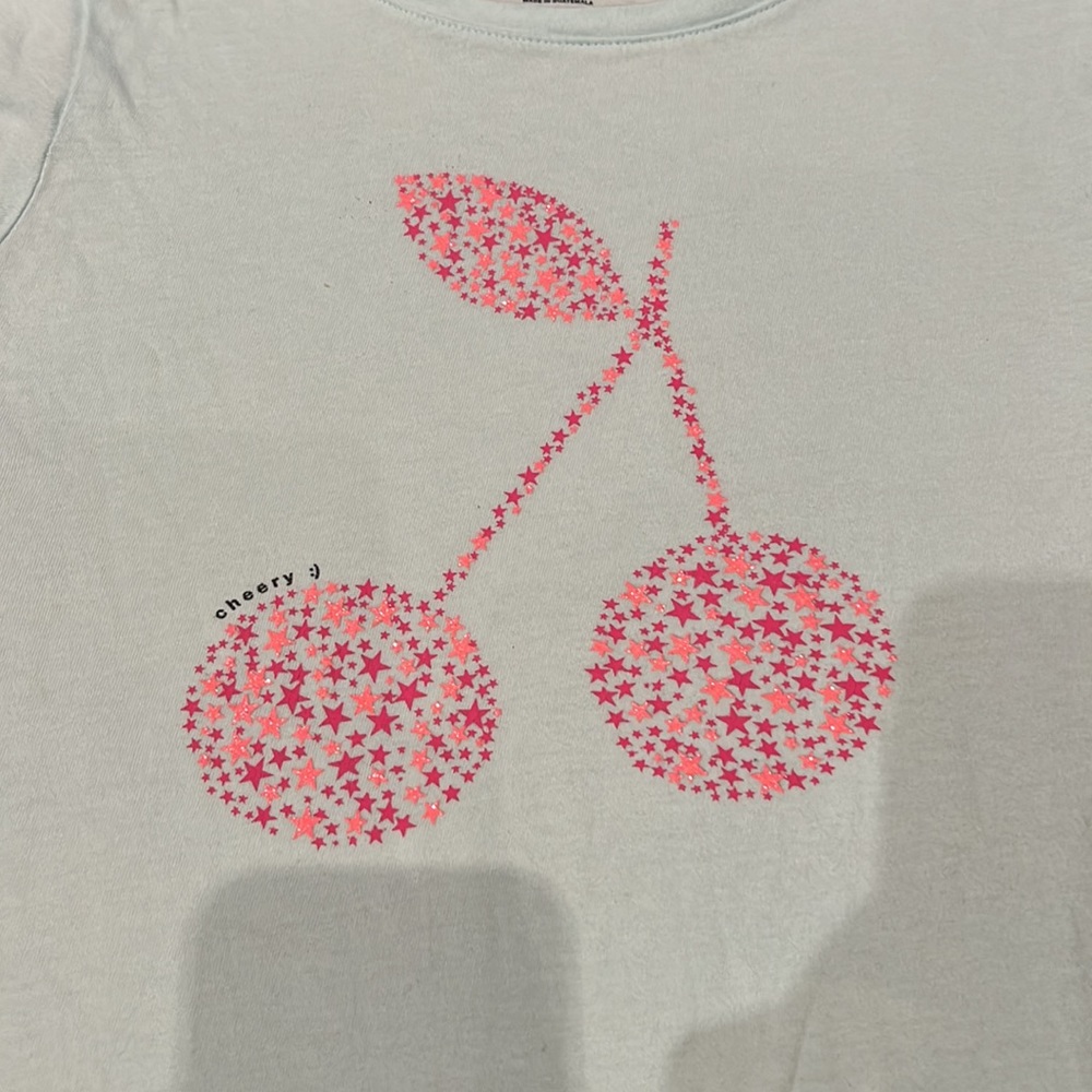 Gap girls XL cotton Tshirt cherries - Picture 2 of 3